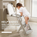 Toddler Potty Training Toilet Seat-Alongside Foldable Potty Train Chair Adapter, Potty Seats with Steps Ladder for Toddlers Kids, Boys, Girls, Child, Baby, and Must-Haves Portable Step Stool Supplies by TinyTreasures Baby Boutique