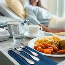 7 Pieces Bariatric Eating Portion Control Flatware Bariatric Management Silverware Serving Spoons Forks Knives Stainless Steel Weight Loss Utensils with Fabric Storage Bag by CozyNest Decor