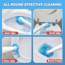 JEHONN Disposable Toilet Bowl Cleaner Wand with Upgraded Clamping System, Wall Mounted Bathroom Scrubber Brush for Bathtub Sink Wash Basin, 16 Refills by CozyNest Decor