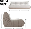 Big Bean Bag Chairs for Adults, 3 Seater Large Bean Bag Chair Sofa, Fireside Chair Lazy Sofa Chair with High Density Comfortable Foam, Modern Bean Bag for Living Room, Bedroom, Office (Beige) by CozyNest Decor