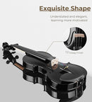 Vangoa 4/4 Full Size Beginner Violin Set, Acoustic Violin for Adults, Teens and Children over 11, Violin Beginner Set (with Hard Case, Rosin, Shoulder Rest, Bow, Spare Strings, Mutes and Black Set) by TinyTreasures Baby Boutique