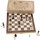 Amerous Chess Set, 12"x12" Folding Wooden Standard Travel International Chess Board Game Set with Magnetic Crafted Pieces For 2 Players by TinyTreasures Baby Boutique
