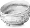MALACASA Salad Bowls, 114 OZ(10") Extra Large Serving Bowls Set of 2, Porcelain Marble Grey Bowls Set for Soup, Salad, Ramen and Fruit, Dishwasher& Microwave Safe, Series REGULAR by CozyNest Decor