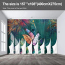 Colorful Banana Leaf Wall murals Peel and Stick Wallpaper for Bedroom Living Room - 108"x157" by CozyNest Decor
