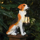 Solar Dog Statue Outdoor Decor - Beagle Dog Statue With Solar Lights for Patio, Lawn & Garden, Housewarming Gift by CozyNest Decor