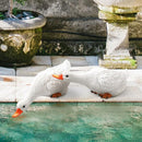 Garden Duck Statues Christmas Pond Decor Resin Goose Sculptures & Statues Funny Animal Outdoor Figurines Yard Art for Patio Pool Lawn, Ideal Gifts for Women Mom by GreenHaven Gardens