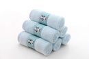 HIPHOP PANDA Baby Washcloths, Rayon Made from Bamboo - 2 Layer Ultra Soft Absorbent Newborn Bath Face Towel - Reusable Baby Wipes for Delicate Skin - Blue, 6 Pack by TinyTreasures Baby Boutique