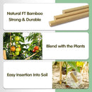 Bamboo Stakes,3FT Natural Bamboo Garden Stakes,BOVITRO 25Pcs Bamboo Plant Stakes,Bamboo Sticks for Tomato,Beans,Vegetable and Climbing Plants by GreenHaven Gardens