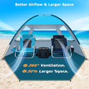 COMMOUDS Beach Tent Sun Shade for 3/4-5/6-7/8-10 Person, UPF 50+ Beach Sun Shelter Canopy Tent, Lightweight, Easy Set Up and Carry by TinyTreasures Baby Boutique