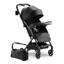 Mompush Lithe V2 Lightweight Travel Stroller, Compact Foldable Baby Stroller with Travel Bag, One-Hand Fold Stroller, Snack Tray, Mechanical Recline Seat, Airplane-Ready, Organizer & Rain Cover by TinyTreasures Baby Boutique