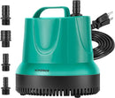 VIVOSUN 850GPH 60W Submersible Pump for Fish Tank, Pond, Aquarium, Hydroponic Systems with 5ft Power Cord and 4 Nozzles Blue by GreenHaven Gardens