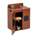 ECR4Kids Play Kitchen Stove, Wooden Playset, Dark Walnut by TinyTreasures Baby Boutique