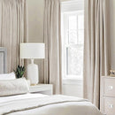 MIULEE 100% Blackout Linen Textured Curtains for Bedroom Solid Thermal Insulated Natural Grommet Room Darkening Curtains & Drapes Luxury Decor for Living Room Nursery 52 x 84 Inch (2 Panels) by TinyTreasures Baby Boutique