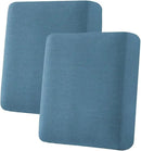 H.VERSAILTEX Super Stretch Individual Seat Cushion Covers Sofa Covers Couch Cushion Covers Slipcover Sets Thick Jacquard Textured Twill Fabric (2 Piece Medium Sofa Cushion Covers, Dusty Blue) by CozyNest Decor