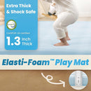 Baby Play Mat for Kids Room,Extra Thick Elasti-Foam Anti-Fall Cushion Mat for Babies,Toddlers,Infants,Water-Repellent&Non-Slip Bedroom Bedside Rugs(Ice Blue) by TinyTreasures Baby Boutique