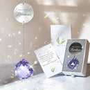 Memorial Gifts for Loss of Loved One, Unique Sympathy Idea, Purple Crystal Ball Grief Suncatcher, Rainbow Bereavement Box for Mom Dad Husband Son Daughter by GreenHaven Gardens