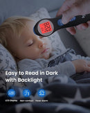 Forehead Thermometer for Adults and Kids, Digital Touchless Thermometer for Baby, Infants and Toddlers, 3 Color Fever Alarm,1s Fast Accurate Reading, Non Contact by TinyTreasures Baby Boutique