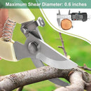 Premium garden shears, meperez pruning scissors gardening tools, pruners for flower, bushes, rose and fruit tree, use for florist, yard and orchard the plant clippers, sharp white steel anvil snips, 2 by GreenHaven Gardens