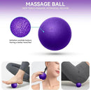 5 in1 Foam Roller Set, High Density Deep Tissue Massager for Muscle Massage, Massage Roller, Massage Ball, Resistance Band for Whole Body Physical Therapy Deep Muscle Massage (Purple) by CozyNest Decor