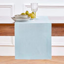 Solino Home Linen Table Runner 120 Inches Long - 100% Pure Linen Ice Water Dining Table Runner 14 x 120 Inch - Fete by CozyNest Decor