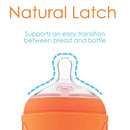 PopYum 5 oz Orange Anti-Colic Formula Making/Mixing/Dispenser Baby Bottles, 3-Pack with