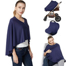 Nursing Cover & Baby Nursing Poncho,Multi Use Breastfeeding Cover for CarSeat Canopy, High Seat Cover, Stroller Cover, Shopping Cart Cover,Nursing Scarf for Boy and Girl by Kefee Kol (Blue) by TinyTreasures Baby Boutique