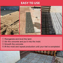 Anothera 15.7"x15.7"x1.57" Walk Maker Reusable Concrete Path Maker Molds Stepping Stone Paver Lawn Patio Yard Garden DIY Walkway Pavement Paving Moulds (Square) by GreenHaven Gardens