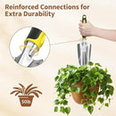 LASZOLA 3 Piece Garden Tool Set Include Hand Trowel Rake and Transplant Shovel for Women, Indoor Heavy Duty Small Spade Kit with Ergonomic Handle to Weed and Loosen, for Mom and Plant Beginner, Yellow by GreenHaven Gardens