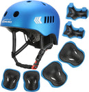 KAMUGO Kids Bike Helmet Set, Toddler Helmet for Ages 2-8 Boys Girls with Sports Protective Gear Set Knee Elbow Wrist Pads for Skateboard Cycling Scooter Rollerblading by TinyTreasures Baby Boutique