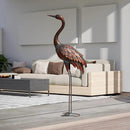 chisheen Outdoor Garden Crane Statues and Sculptures Metal Yard Art Statue for Garden Decoration Large Size by GreenHaven Gardens