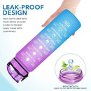 Enerbone Water Bottle, Leakproof BPA & Toxic Free, Motivational Water Bottle with Times to Drink and Straw, Fitness Sports Water Bottle with Strap for Office, Gym, Outdoor Sports by CozyNest Decor