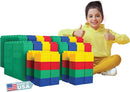 Big Blocks for Kids Ages 4-8 — Indoor & Outdoor Blocks for Kids Games — Large Building Blocks (192 pc) Jumbo Set by TinyTreasures Baby Boutique
