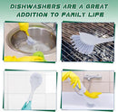 Hsei 20 Pcs Gray Kitchen Scrub Dish Brush Bulk with 11 Inch Handle Cleaning Dish Scrubber with Stiff Bristles Washing Scrub Brushes for Housekeeping for Pots and Pans, Kitchen Sink by CozyNest Decor