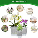 Cdd's Path 6-Pack Self Watering Pots Set with Holes for Indoor/Outdoor Plants,2 Each of 5, 6 and 7 Inch Planter Pot with Watering Hole/Reservior and Air Pipes,Clear by GreenHaven Gardens