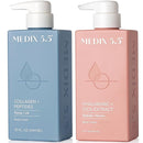 MEDIX Firming Collagen Cream + Hyaluronic Acid Body Lotion 2PC Set | Anti Aging Firming Lotion & Face Moisturizer For Women, Crepey Skin, Stretch Marks, & Dry Skin | Skin Care Products, 2PC Bundle by TinyTreasures Baby Boutique