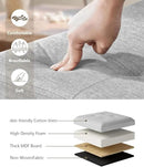 Storage Ottoman Bench, Folding Ottoman Foot Rest, End of Bed Bench,Storage Chest, for Living Room, Bedroom, Hallway, Entryway, Holds up to 700 lb (Light GREY1, 43") by CozyNest Decor