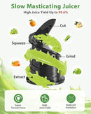 Juicer Machines, ECOSELF 4.35" Large Feed Chute for Family Needs, Professional Hands Free Cold Press Juicer For Whole Fruits & Vegetables, Self Feeding for Juice Extractor Machine, Easy to Clean by CozyNest Decor