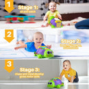 Baby Toys 6-12 Months, Musical Turtle Crawling Tummy Time Development Light up Infant Toys 12-18 Months, Bilingual Educational Boy Girl Gifts Toy for 3-6 4 5 7 8 9-12 Month by TinyTreasures Baby Boutique