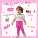 Newborn Toddler Baby Girl Pants Leggings Ribbed Straight Flare Infant Girl Pants Leggings Bell Bottoms 5 Packs by TinyTreasures Baby Boutique