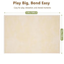 Baby Play Mat for Floor, 1.3'' Thick Memory Foam Tummy Time Mat - Super Soft Coral Velvet Nursery Rug with Non-Slip Backing, Crawling Rug for Toddlers/Infants, Yoga & Tatami Use, 79''x 118'' by TinyTreasures Baby Boutique