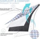 HX&OD Outdoor Picnic Blanket, Extra Large, 80''x60'' Waterproof Foldable Blankets Gingham Picnic Mat for Beach, Camping Grass Lawn Park Accessories Cute Couple Ideas Wedding (Coffee Color, 80”x60”) by TinyTreasures Baby Boutique