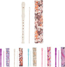Recorder Instrument for Beginner Kids Adults,8-Hole Soprano Descant Recorder Music Flute with with Cleaning Rod & Leather Case For School Student Home Entertainment(2-Dense Dog) by TinyTreasures Baby Boutique