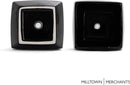 Milltown Merchants Succulent Wall Planters - Wall Vases - White Ceramic Wall Mounted Planters - Succulent Plant Pots - Hanging Vases for Living Wall (1 Pack/Contemporary/Black) by GreenHaven Gardens
