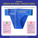 Women's Pelvic Support Belt ― Uterus Girdle for Prolapsed Bladder | Postpartum Recovery | Pain Relief | Low Waist - SAPPHIRE BLUE - M by TinyTreasures Baby Boutique