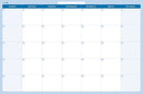 30-Day Horizontal Dry-wet erasable Wall Calendar 38" x 58" Sunday -Saturday by TinyTreasures Baby Boutique