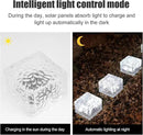 Solar Brick Lights, Outdoor Solar Lights, Outdoor Waterproof Patio Brick Lights, 2.8 * 2.8in Garden Decor for Outside 4 Packs for Patio,Yard,Walkway,Pathway Decor by GreenHaven Gardens