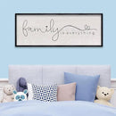 LuZhiQiang Family is Everything Sign Wall Decor 40"x15" Warm Home Sign Wall Art for Entryway Large Hanging Wood Framed (Black) by CozyNest Decor