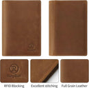 Ringsun Leather Passport Cover for Men Women, RFID Passport Wallet Case Travel Passport Holder for Family by TinyTreasures Baby Boutique