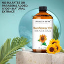 Majestic Pure Sunflower Essential Oil with Glass Dropper - Huge 4 Fl Oz - 100% Pure and Natural Black Pepper Oil - Premium Grade Essential Oils for Diffuser, Aromatherapy, Soap and Candle Making by CozyNest Decor