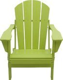 Westin Outdoors Laguna WO Home Outdoor Adirondack Folding Chair Lounger Seat Traditional Retro Home Furniture for Beach, Balcony, Backyard, Lawn, Patio, Pool, Deck, Garden (Lime Green) by GreenHaven Gardens
